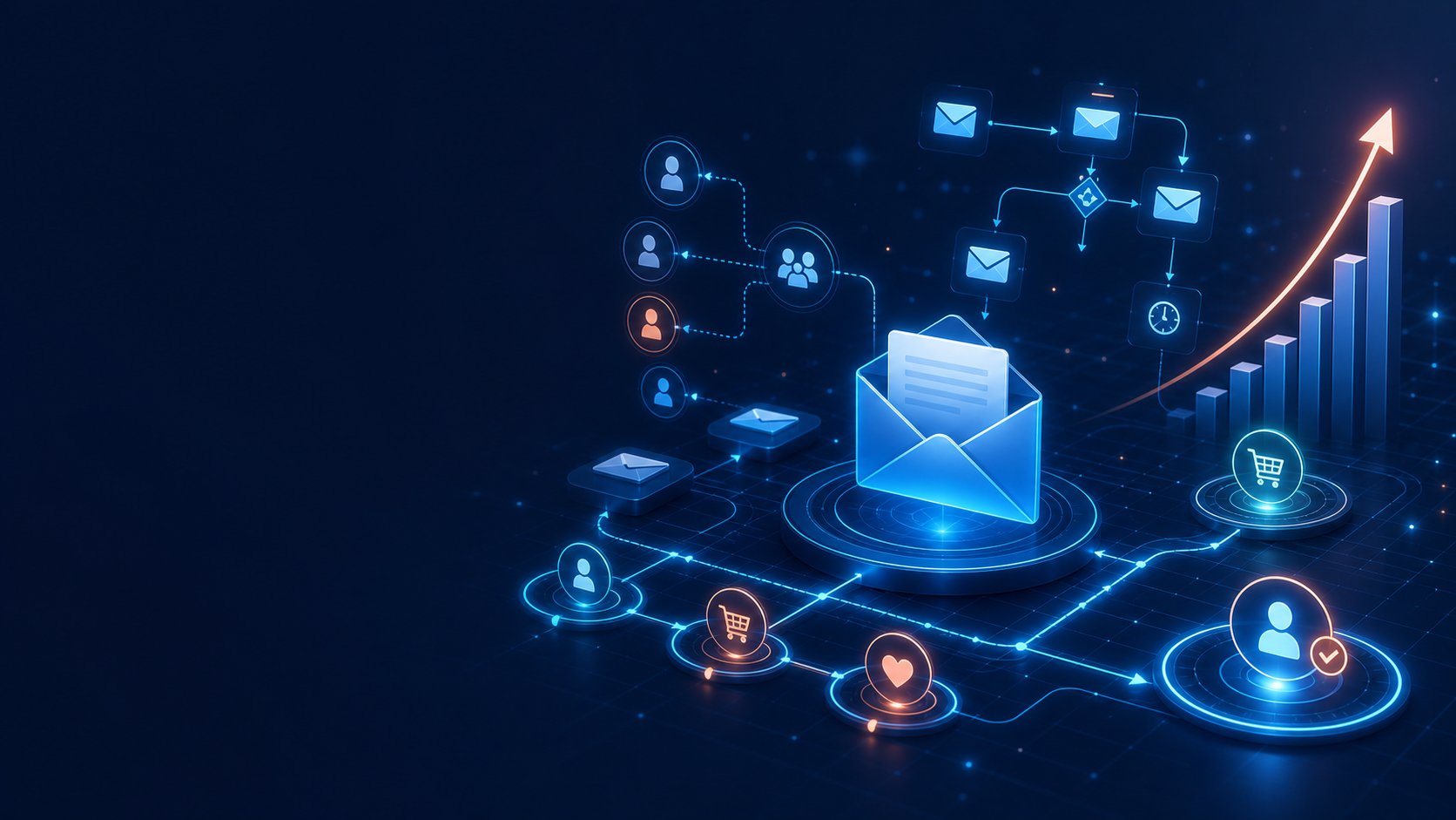 Email automation journeys connecting targeted subscribers with conversion and retention outcomes